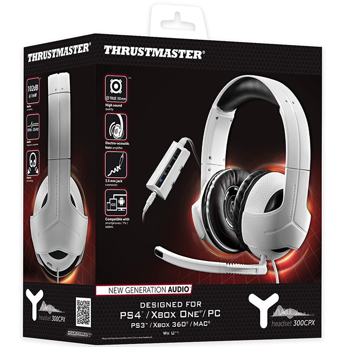 THRUSTMASTER Y300 CPX Gaming Headset - White Black